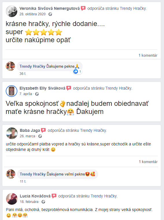 Faceboook recenzie trendy-hracky.sk